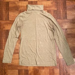 J.Crew Tissue Turtleneck Long-sleeve T-shirt XXS Tan